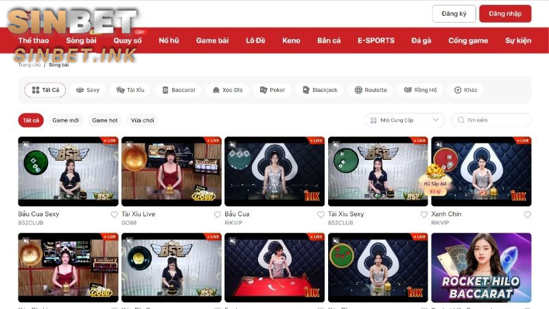 SINBET TRANG CHÍNH THỨC | SIN BET TRỰC TUYẾN UY TÍN #1 2025 49 CHƠI CASINO SIÊU ĐỈNH TẠI NHÀ CÁI