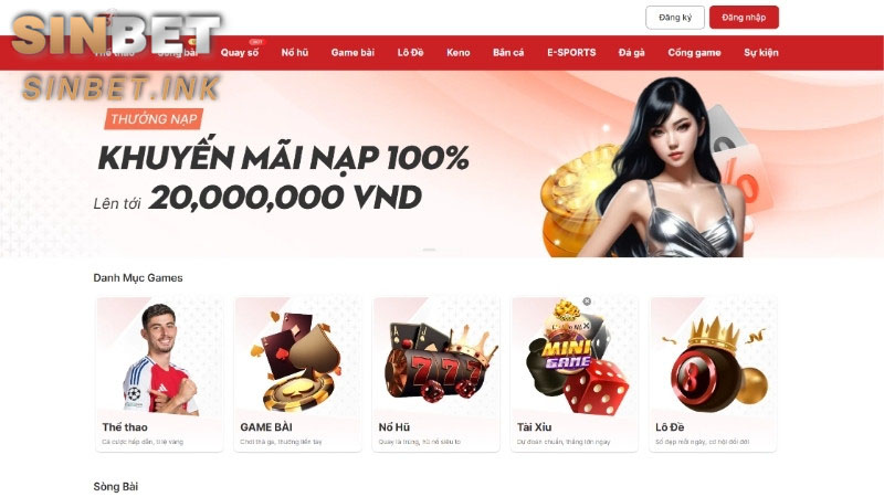 SINBET TRANG CHÍNH THỨC | SIN BET TRỰC TUYẾN UY TÍN #1 2025 46 LỊCH SỬ RA ĐỜI NHÀ CÁI SINBET